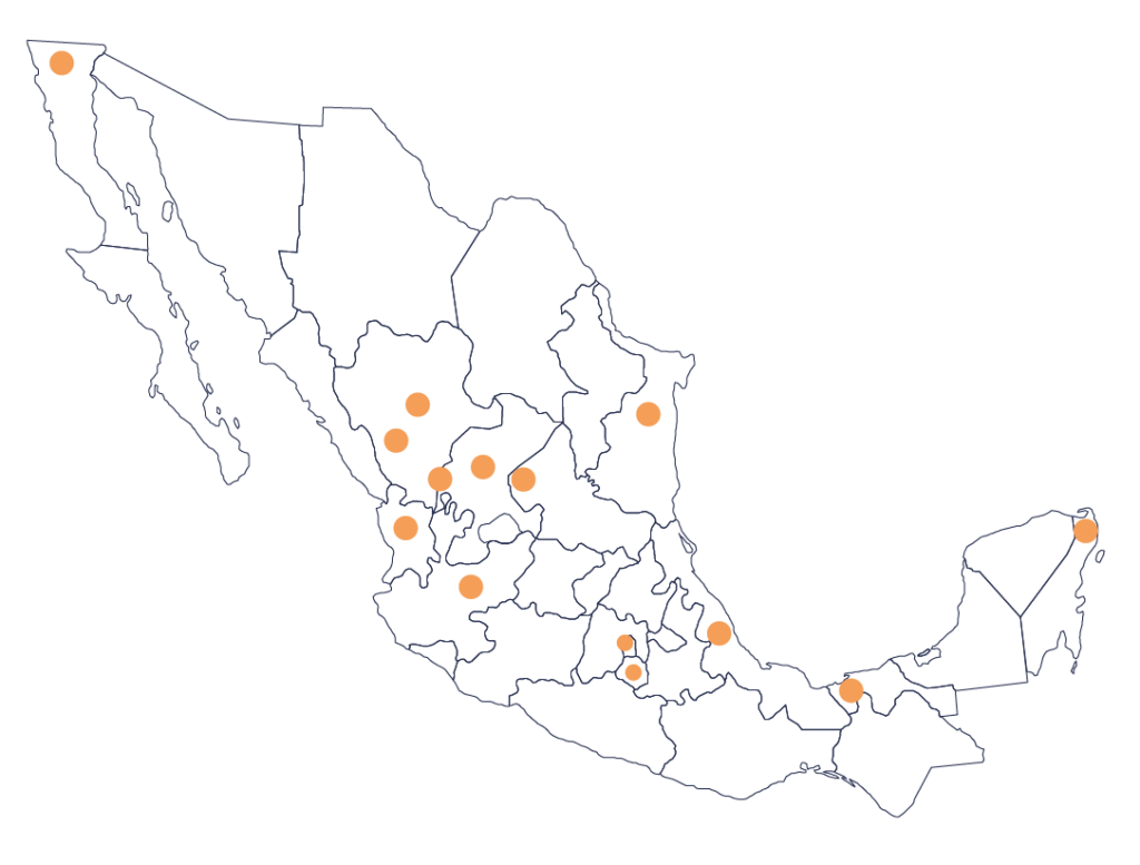 Mapa de cobertura publicidad en camiones